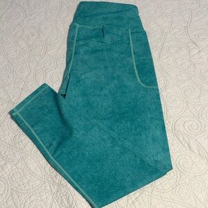Teal Leggings w/one side pocket